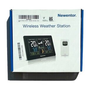 Newentor Weather Station Wireless IndoorOutdoor Thermometer Color Display FJ3378